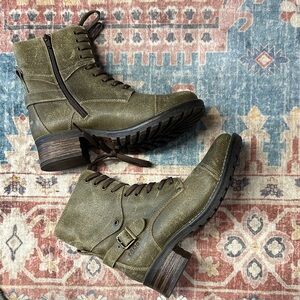 Olive Green Taos Footwear Women's Crave Leather Boot